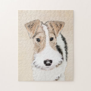 Puzzle Peinture Terrier de Renard de fil - Cute Original