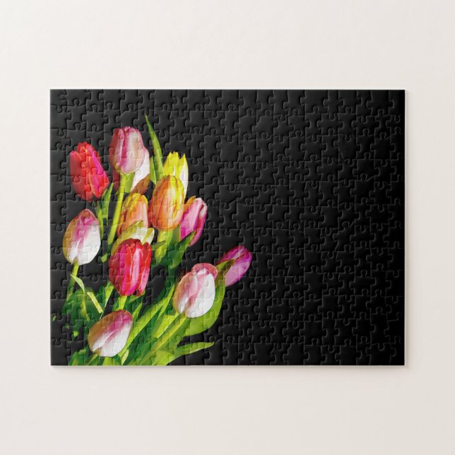 Puzzle Peinture Tulip - Art Fleur original (Horizontal)