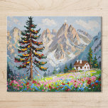 Puzzle Peinture vibre Montagne Fleur sauvage Art Cabine<br><div class="desc">Jouez la beauté de la nature avec ce puzzle vibrant avec un cabine de montagne entouré de fleurs sauvages. Parfait pour les amateurs de casse-tête, cette superbe oeuvre offre des heures de plaisir et de détente tout en capturant la sérénité du désert. Idéal pour tous les amateurs de nature !...</div>