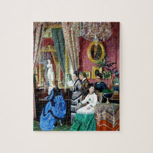 Puzzle Peinture victorienne de musique d'hommes de femmes
