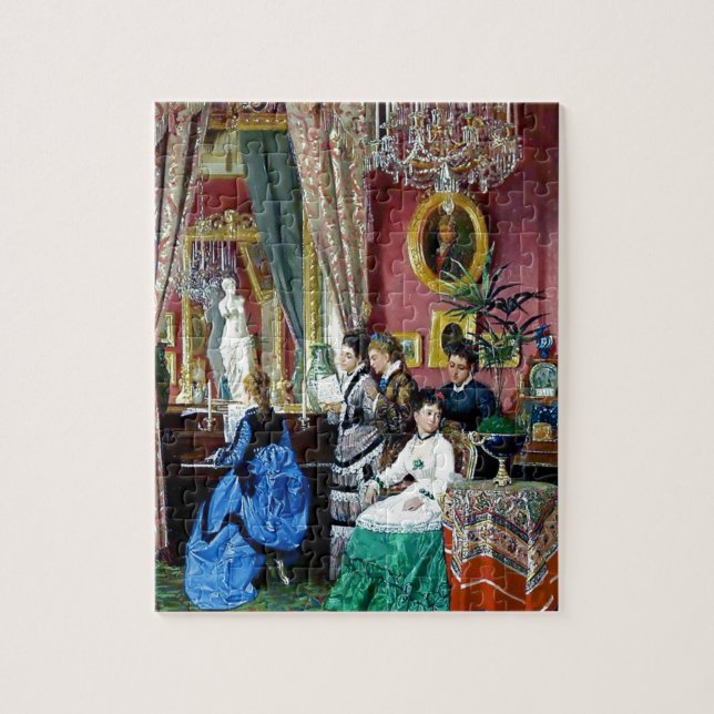 Puzzle Peinture victorienne de musique d'hommes de femmes (Vertical)