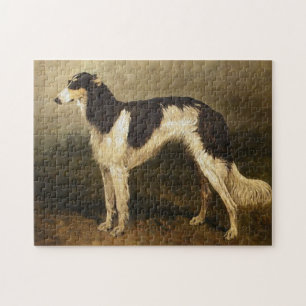 Puzzle Peinture vintage de Borzoi