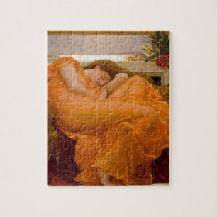 Puzzle Peinture vintage de carte d'art de flamber juin
