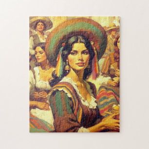Puzzle Peinture vintage Latina