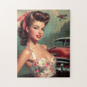 Puzzle Peinture vintage mignonne