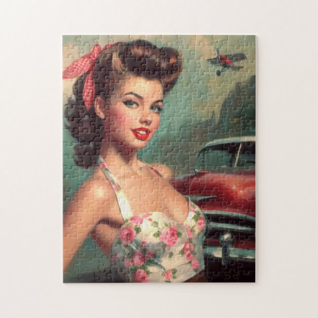Puzzle Peinture vintage mignonne (Vertical)