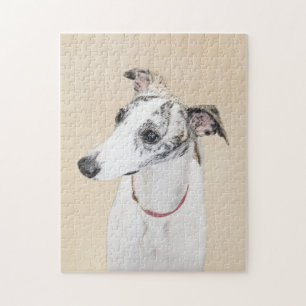Puzzle Peinture Whippet - Jolie art original chien