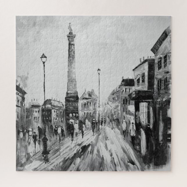 Puzzle Peintures artistiques en noir et blanc. (Vertical)