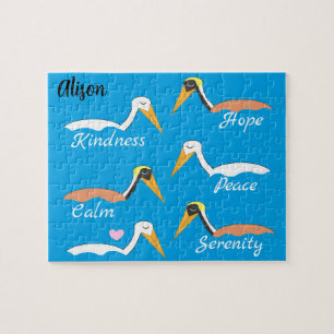 Puzzle Pélicans en méditation :
