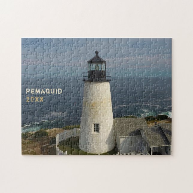 Puzzle Pemaquié pittoresque Point Lighthouse Jigsaw Puzzl (Horizontal)