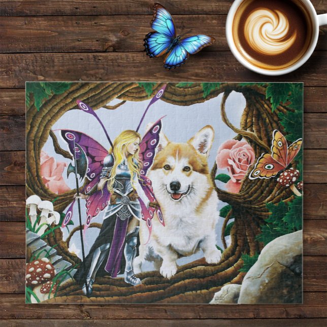 Puzzle Pembroke Welsh Corgi et Fairy (Créateur téléchargé)