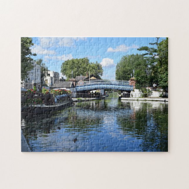 Puzzle Péniche Little Venice Londres Angleterre (Horizontal)