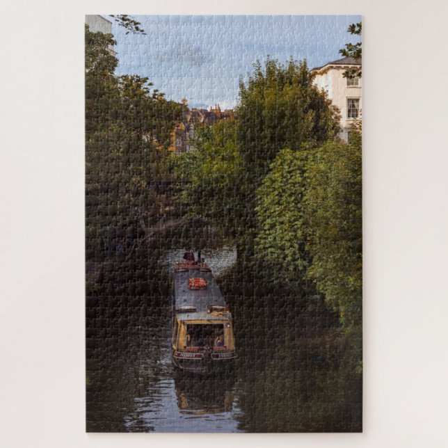 Puzzle Péniche naviguant sur les canaux de Londres (Vertical)