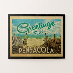 Puzzle Pensacola Beach Vintage Travel