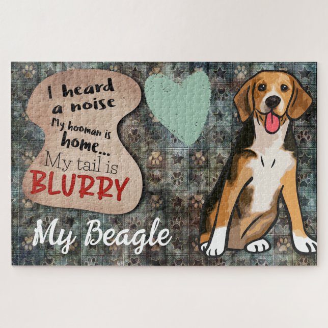 Puzzle Pensées humiliantes de mon Beagle (Horizontal)