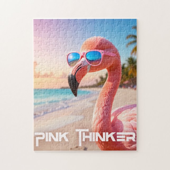 Puzzle PENSEUR ROSE Flamant Rose (Vertical)