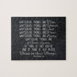 Puzzle Pensez sur l'écriture sainte chrétienne de bible