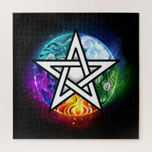 Puzzle pentagramme du Wiccan