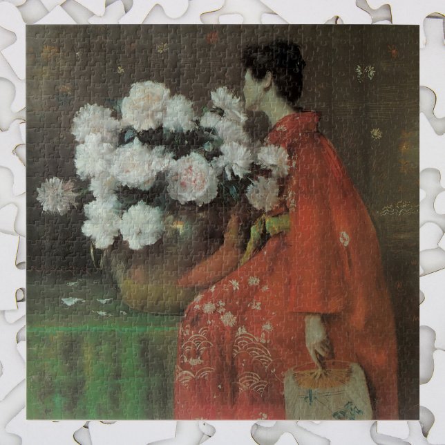 Puzzle Peonies de William Merritt Chase, Art Vintage (Créateur téléchargé)