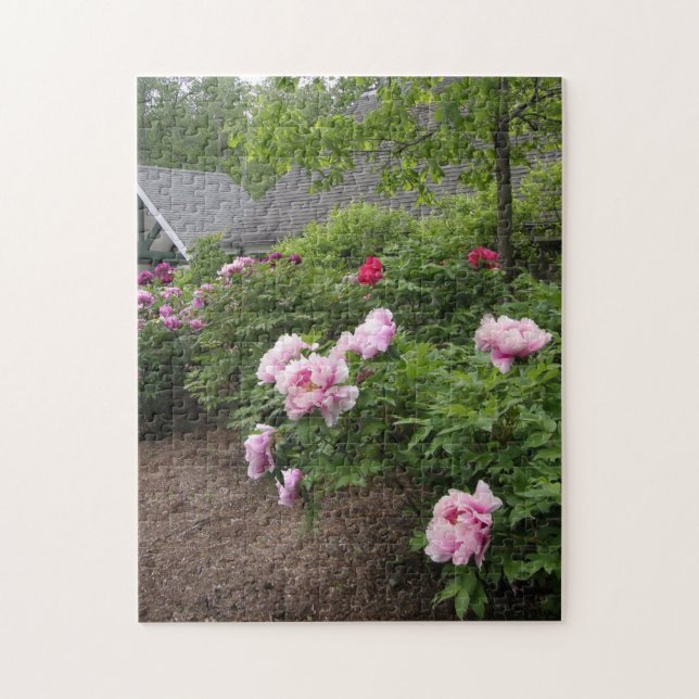 Puzzle Peony Garden (Vertical)