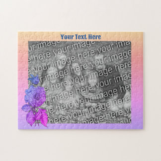 Puzzle Peony Rainbow Personnalisé Ajouter Votre Photo