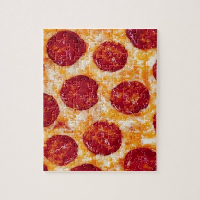 Puzzle Pepperoni Pizza Hot et Yummy! (Vertical)