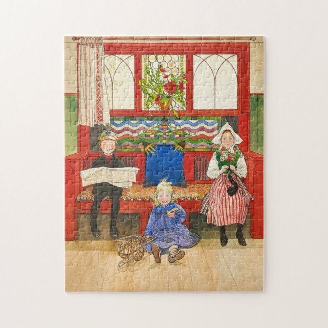 Puzzle Père, mère et enfant, 1906 par Carl Larsson (Vertical)