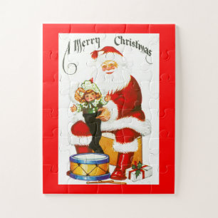 Puzzle Père Noël avec cadeaux de Noël