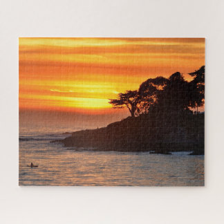 Puzzle Père Noël Cruz California Beach Ocean Sea Surf