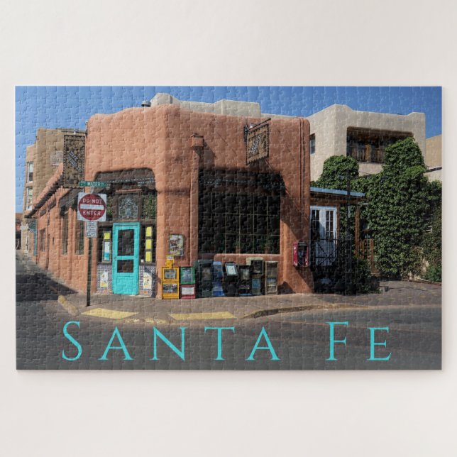 Puzzle Père Noël Fe New Mexico Water St et Don Gaspar (Horizontal)