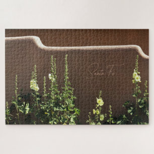 Puzzle Père Noël Fe Nouveau Mexique Adobe & Hollyhocks Pi