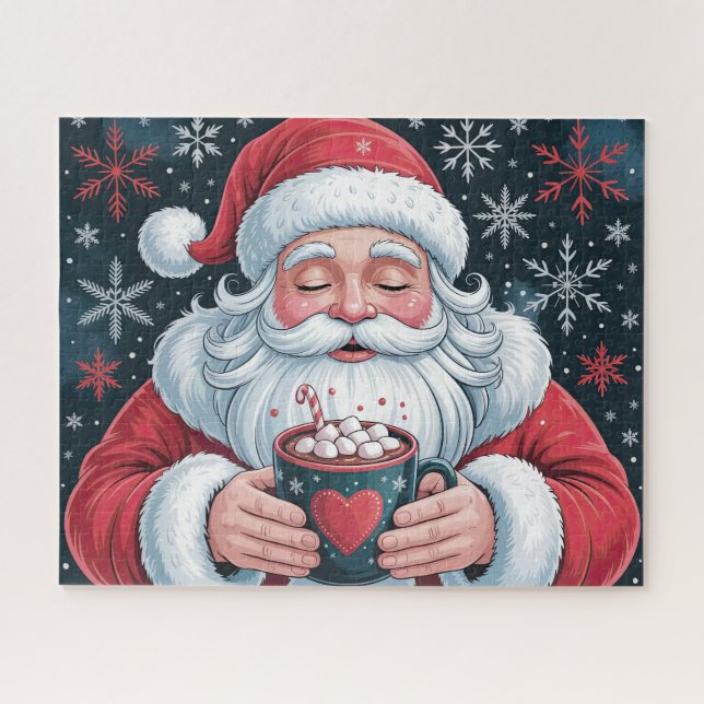 Puzzle Père Noël festif de Noël (Horizontal)