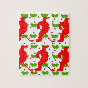 PUZZLE PÈRE NOËL HOCKEY