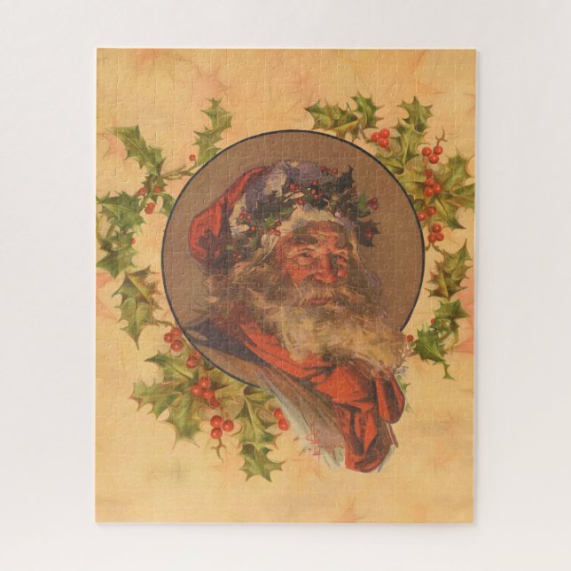 Puzzle Père Noël Leyendecker Antique Victorien (Vertical)