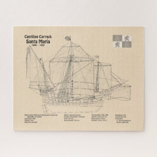 Puzzle Père Noël Maria - Plan directeur des navires SD