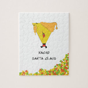 Puzzle Père Noël Nacho avec chips