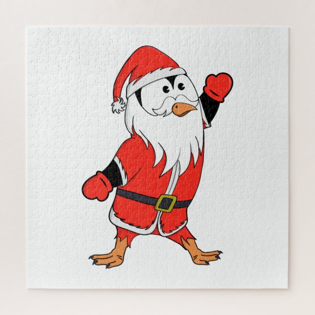 Puzzle Père Noël Penguin Prêt pour Noël (Vertical)