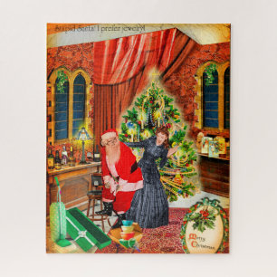 Puzzle Père Noël stupide ! Je préfère les bijoux :/