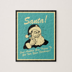 Puzzle PÈRE NOËL ! Un type qui essaie de rentrer dans ses