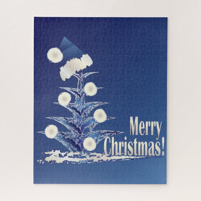 Puzzle Père Noël's Christmas tree (Vertical)