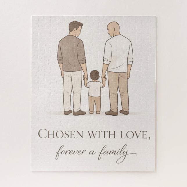 Puzzle Pères LGBTQ fiers (Vertical)