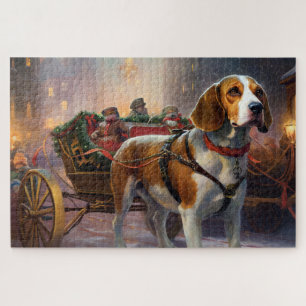 Puzzle Période de fêtes de Noël Beagle