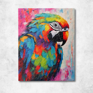Puzzle Perroquet vibrant 