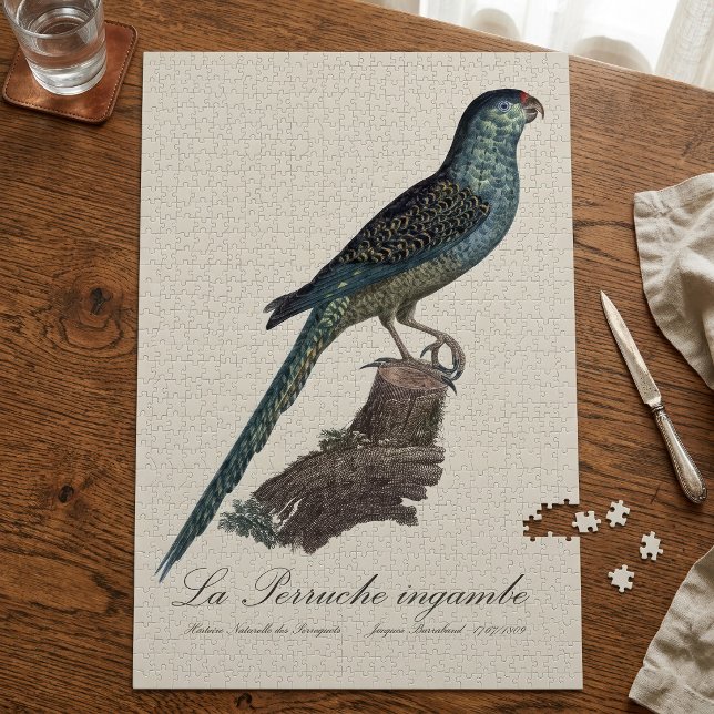 Puzzle Perruche terrestre ou Perruche des marais, Pezopor (Ground Parrot or Swamp Parrot, Pezoporus Wallicus. Jigsaw Puzzle)