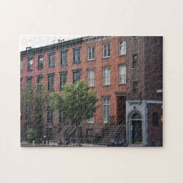 Puzzle Perry Street Brownstones West Village Manhattan NY (Horizontal)