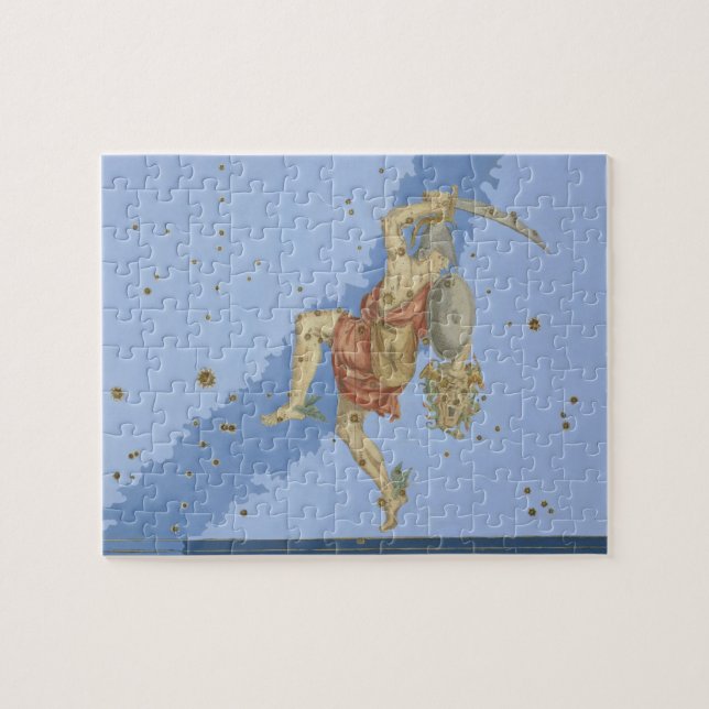 Puzzle Perseus avec la tête de la méduse, de 'Uranometria (Horizontal)