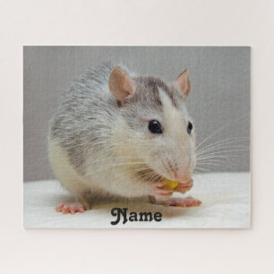 Puzzle Personalized Blue Roan Husky Pet Rat