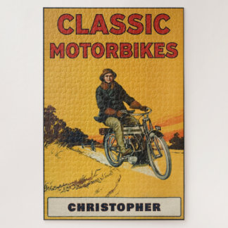 Puzzle Personalized Classic Vintage Motorbike Collector  