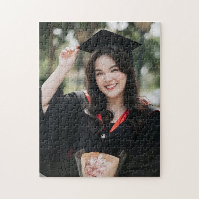 Puzzle Personalized Graduation Photo Keepsake Memory Gift (Vertical)
