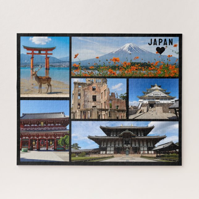 Puzzle Personalized, Greetings from Japan Postcard (Horizontal)